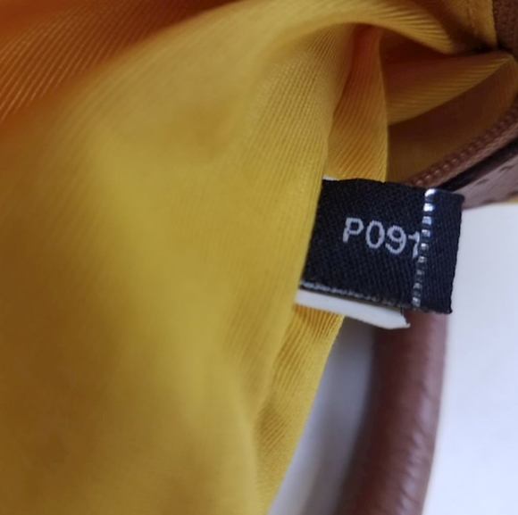 Kate Spade Shoulder Bag Purse handbag beige brown leather yellow interior tote - Picture 5 of 11